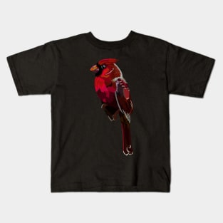 Spirograph Northern Cardinal Red Bird Kids T-Shirt